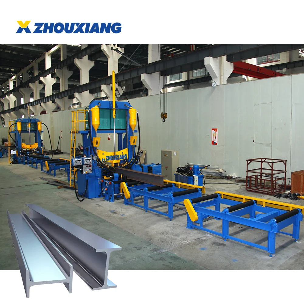 Metal H Beam Production Product Processing Line H Beam Assembling Welding Straightening Machine
