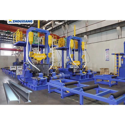 Fabrication Integrated Automatic H Beam Automatic Assembling Welding Making Machine