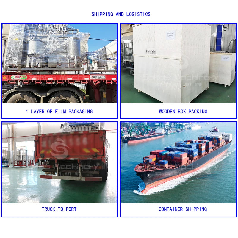 Sokos Automatic Complete 10000BPH Bottled Mineral Water Filling Line For Small Factory