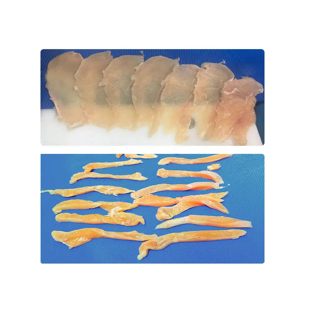 Industrial Automatic Cow Goat Pork Beef Slicing Chicken Meat Cutting Machine for export