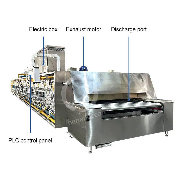 OCEAN High Quality Continuous Medium Pastry Bake Cookie Pita Bread Tunnel Oven for Bakery