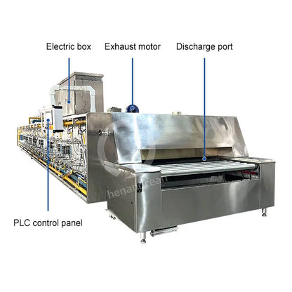 OCEAN High Quality Continuous Medium Pastry Bake Cookie Pita Bread Tunnel Oven for Bakery
