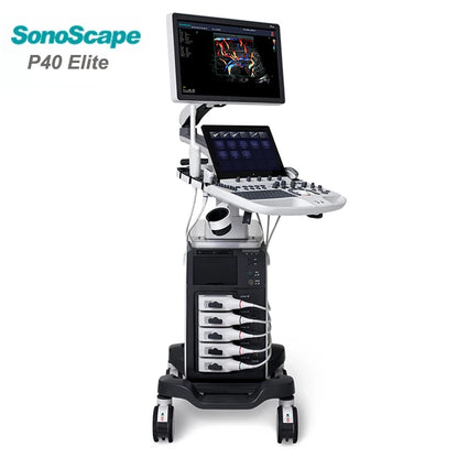 Sonoscape P40 Elite Digital 4D 5D Ultrasound Scanner OB/GYN Diagnostic Trolley Color Doppler Ultrasound Machine