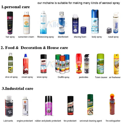 Aile automatic Aerosol spray paint  Machine Graffiti Spray Making machine Graffiti Spray Filling Production Line