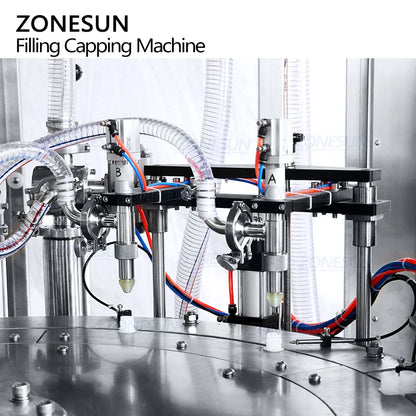 ZONESUN ZS-AFC12 Automatic Rotary Yogurt Juice Drink Paste Liquid Spout Pouch Bag Filling Capping Machine