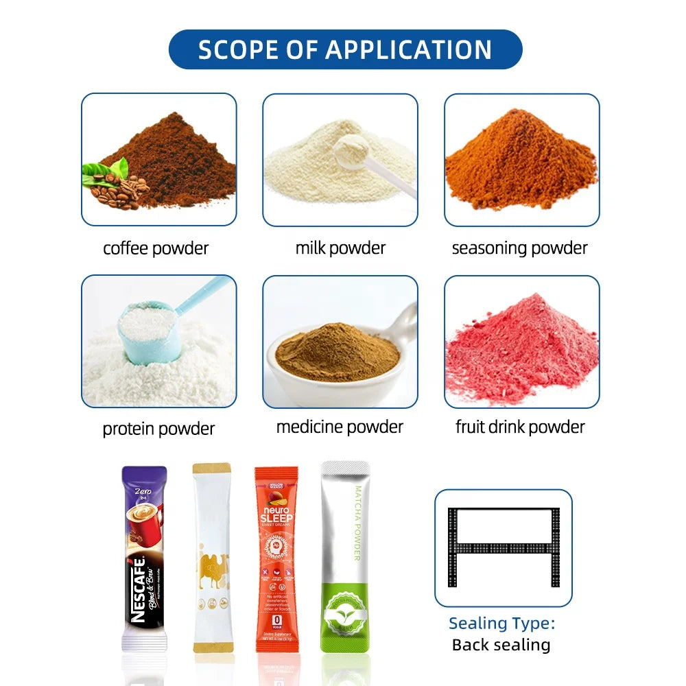 Samfull automatic multi lane instant coffee packing machine spice powder package machine sachet coffee filling packaging machine