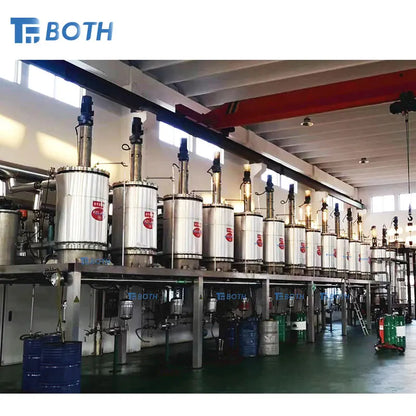 Multistage Herbal Oil Wiped Film Distillation Machine Short Path Molecular Distillation
