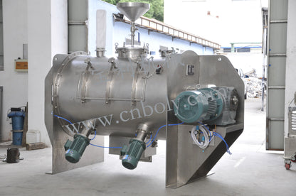 Stainless Steel Herb Seasoning Powder Mixing Machine Semi-solid Plough Shear Mixer Chopper Blender