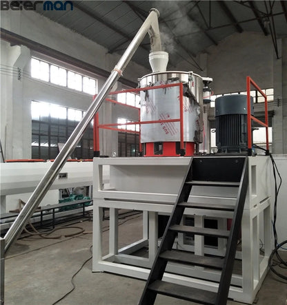 800/1600L Stainless Steel Vertical Blender Plastic Material Granules Mixer Machine Plastic Hot And Cooling Mixer