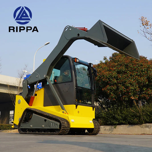 3.5 Ton 3500Kg Loader Crawler Track Skid Steer Loader With Mulcher Trencher Rock Saw Sweeper Snow Blower Auger Hammer