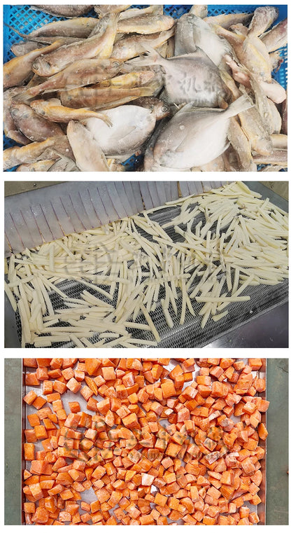Industrial Frozen Fruits And Vegetable Processing Blast Tunnel Quick Freezer Tunnel Blast Freezer