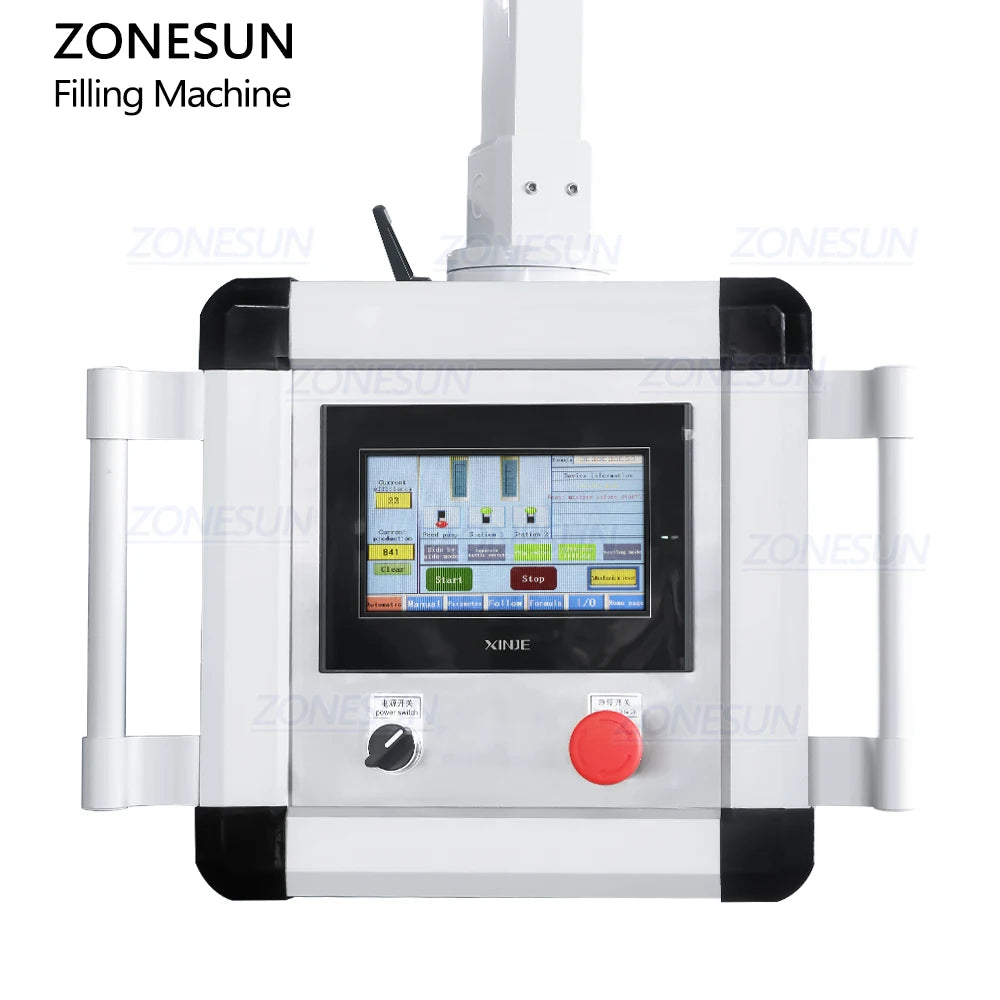 ZONESUN ZS-VTGF2 Automatic Servo Double Head Gear Pump Skincare Shampoo Detergent Viscous Liquid Paste Tracking Filling Machine