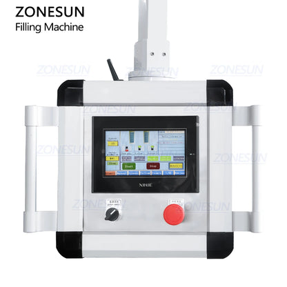 ZONESUN ZS-VTGF2 Automatic Servo Double Head Gear Pump Skincare Shampoo Detergent Viscous Liquid Paste Tracking Filling Machine