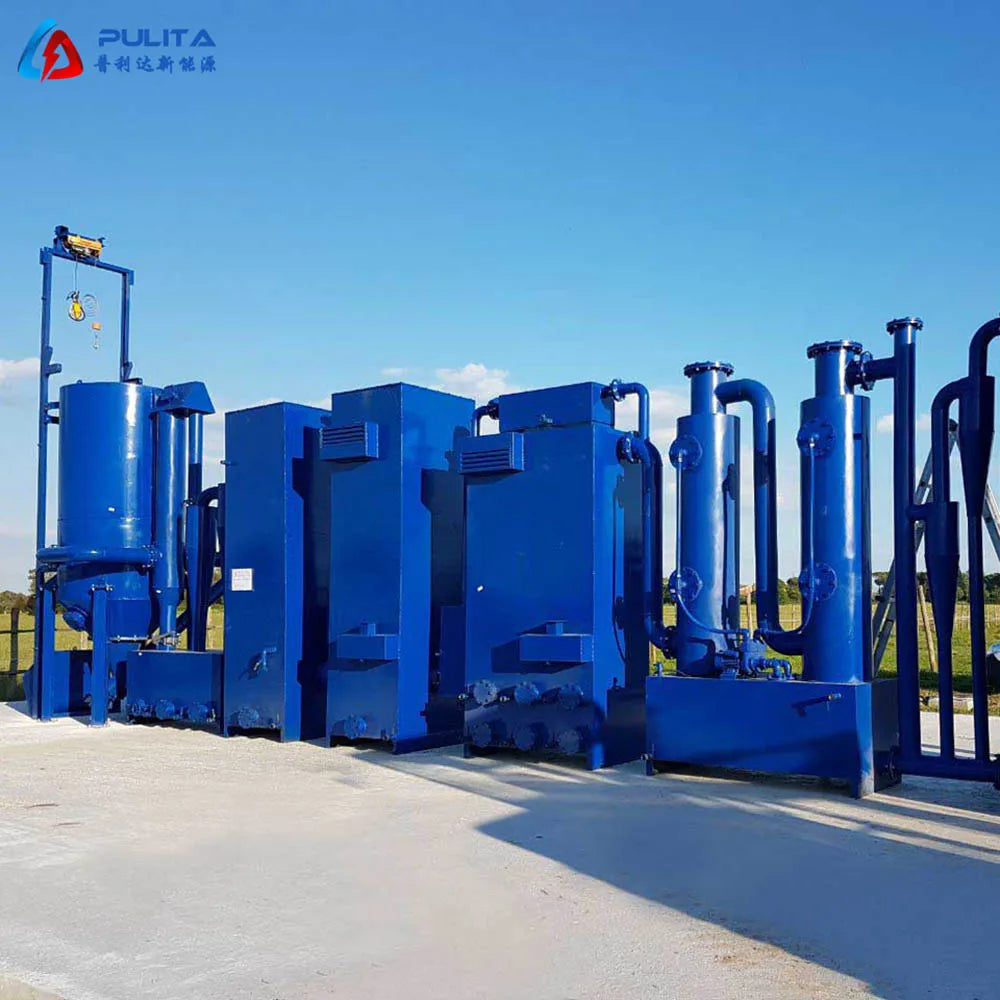 20kW 120kW 300kW Small Wood Charcoal Syngas Biomass Gasifier Stove  System