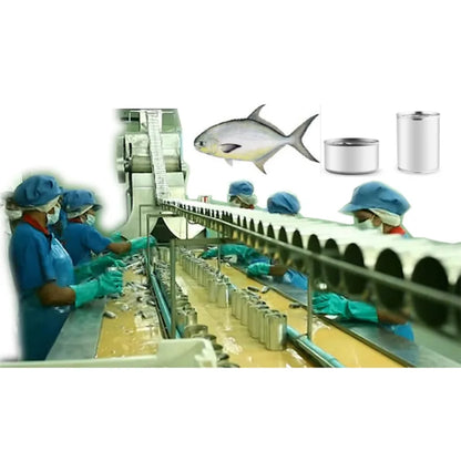 Canned Fish Production Line tuna production line automatic tuna process machine