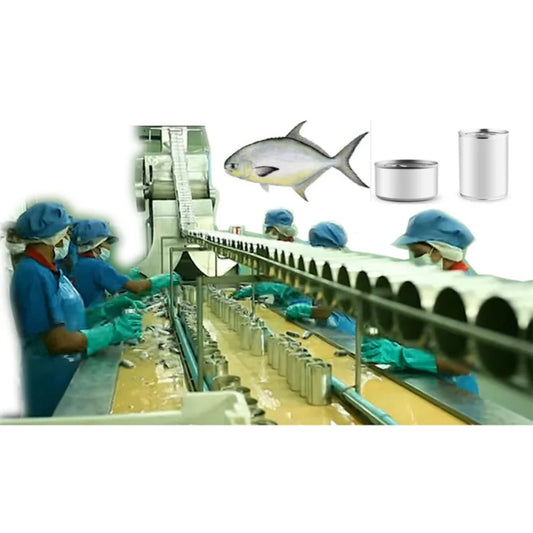 Canned Fish Production Line tuna production line automatic tuna process machine