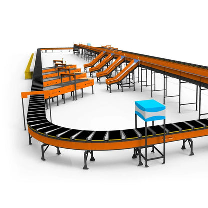 Package Luggage Conveyor Logistics Sortation Machine Warehouse Airport Baggage Conveyo System Sorting Line Equipment
