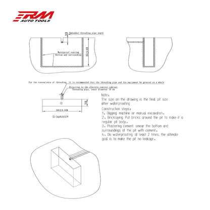 Two post car lift 5000kg parking lift car parking system