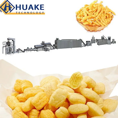 Snacks flakes food machine puff corn extruder snack food machinery extruder for snack food making machine
