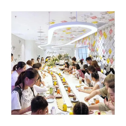 Restaurants Sushi Hotpot Buffet Dessert Stainless Steel Rotary Sushi Conveyor Belt System