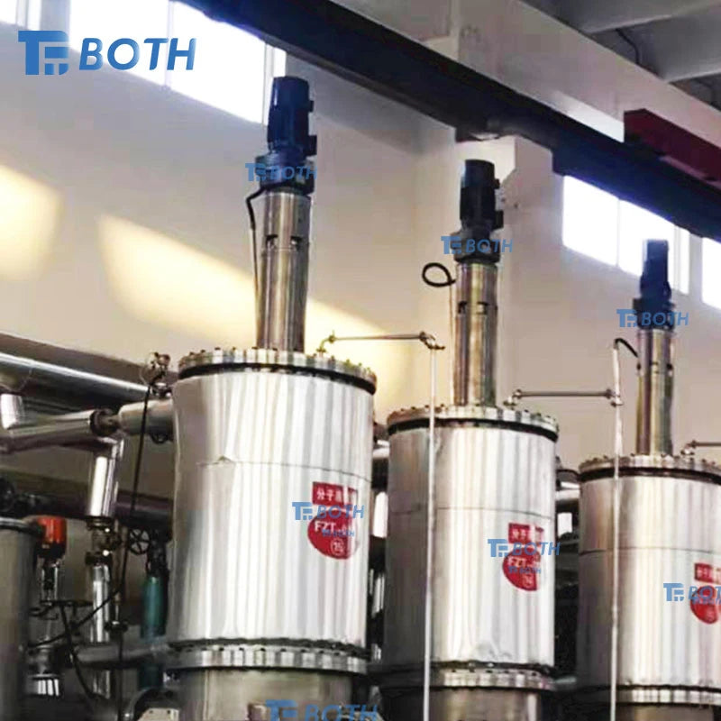 Multistage Herbal Oil Wiped Film Distillation Machine Short Path Molecular Distillation