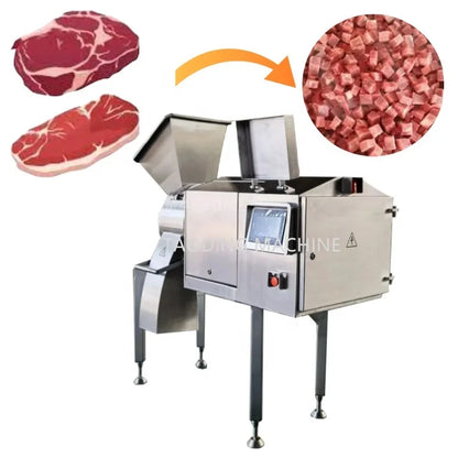 1000-1500kg/h frozen meat dicing machine chicken breast cubbing meat dicer machine beef cube cutter meat cutting machine price