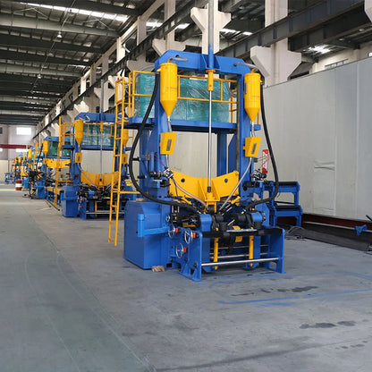 H Beam Welding Line Assembly Welding Straightening Combined H Beam Production Line Machine For Welded H-Beams