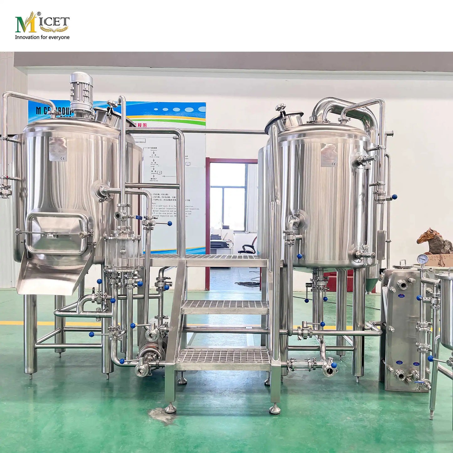 MICET 200l 250L 300L Nano Brewery Beer Equipment Electric Heating Microbrewery Equipment with Fermentation Tank for Restaurant