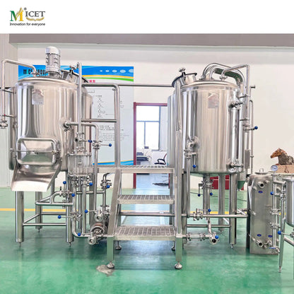 MICET 200l 250L 300L Nano Brewery Beer Equipment Electric Heating Microbrewery Equipment with Fermentation Tank for Restaurant