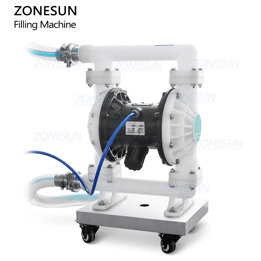 ZONESUN ZS-VTGF2 Automatic Servo Double Head Gear Pump Skincare Shampoo Detergent Viscous Liquid Paste Tracking Filling Machine