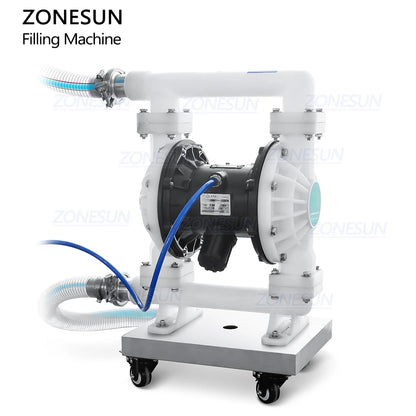 ZONESUN ZS-VTGF2 Automatic Servo Double Head Gear Pump Skincare Shampoo Detergent Viscous Liquid Paste Tracking Filling Machine