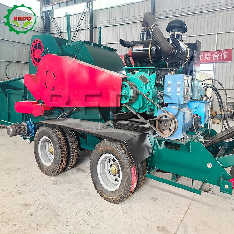 Factory Direct Sale  Forestry Building Waste Wood Tree Grinder Tractor Wood Chipper Shredder Tree Logs Cutting Machine
