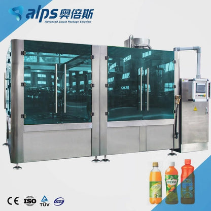 Turnkey Full Automatic Small Scale Orange Grape Juice Bottling Machine Production Line