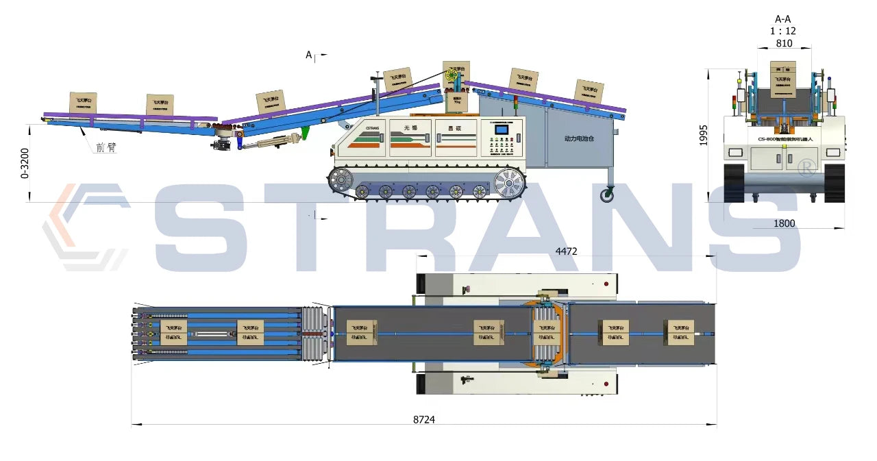 China Custom High quality Container Conveyor Loading & Unloading Robot