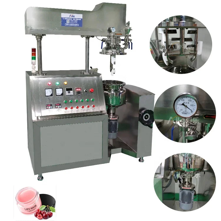 Cosmetics Production Equipment 10L 50L ointment cosmetic lab homogenizer emulsifier mixer