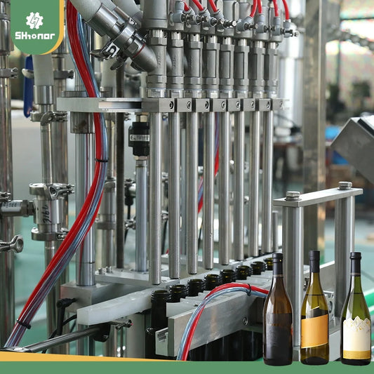 8 Nozzles bottle filling machine production line customized filling capping labeling machine