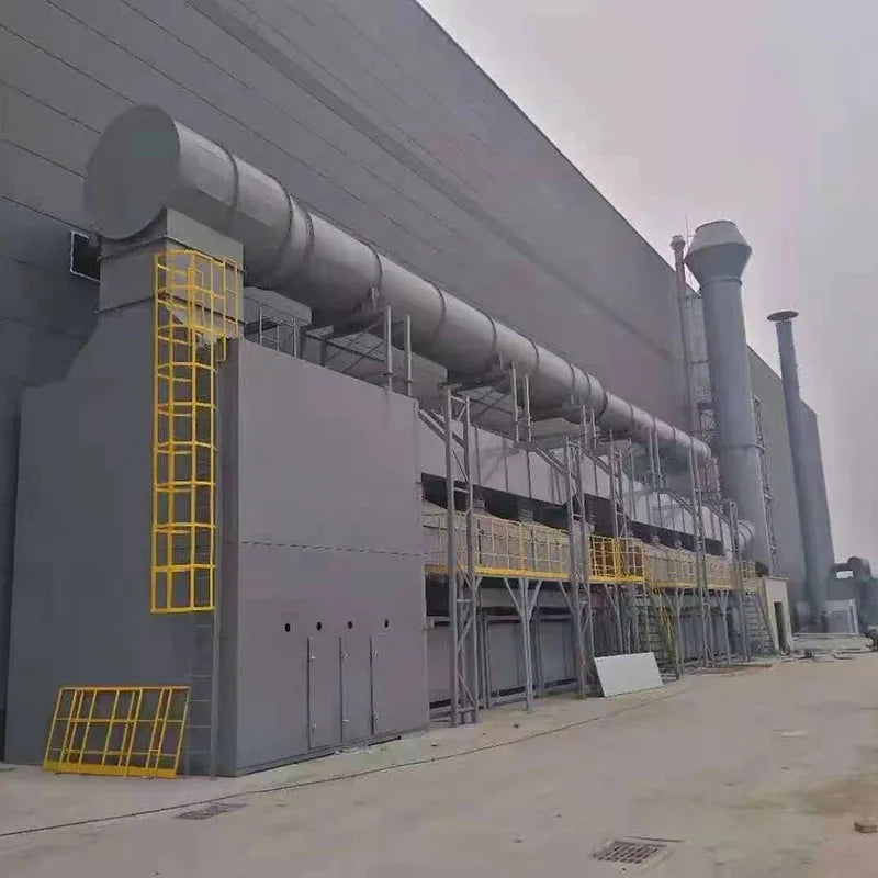 large air volume exhaust gas VOCs treatment technology activated carbon adsorption desorption catalytic combustion system