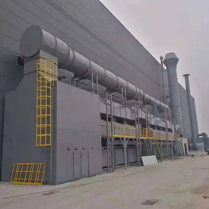 large air volume exhaust gas VOCs treatment technology activated carbon adsorption desorption catalytic combustion system