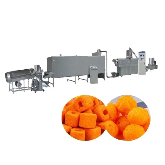 Puffed Pop Snack Food Making Machine Corn Rice Cereal Screw Inflating Extruder