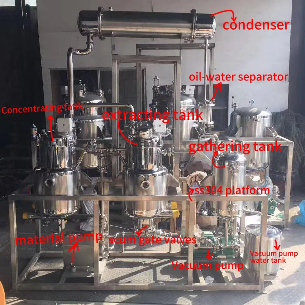 essential oil distiller equipment plant oil extraction machine popular oil distillation machine