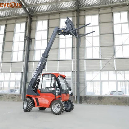 Everun New Designed ERT1500 1350kg small Agricultural loader Garden telescopic Wheel Loader