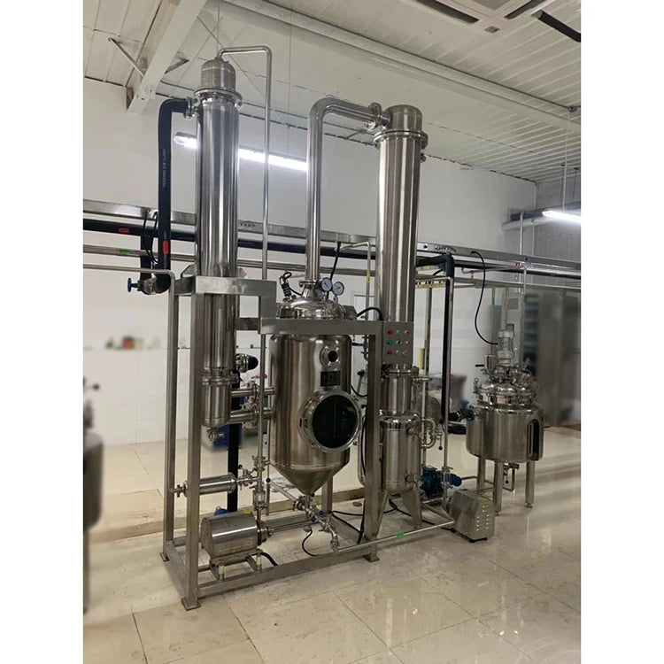 Stainless steel  oil evaporation equipment falling film vacuum concentrator evaporator