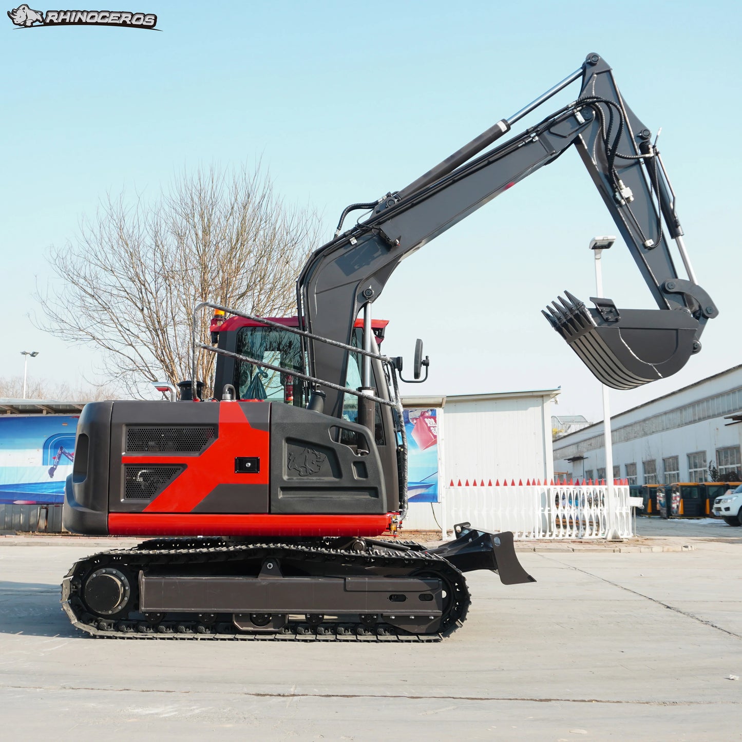 RHINOCEROS farm mini excavator 3.5TON 4TON 6TON 7TON 8TON EPA/Euro5 engine bagger crawler digger machine 6 ton excavator