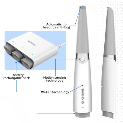 Original SHINING 3D dental wireless intraoral scanner machine / digital oral scanner with software bluetooth fast scan