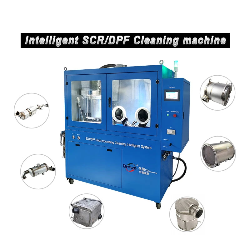 2024 Hot selling visible catalytic converter dpf filter cleaning machine diesel particulate filter cleaner
