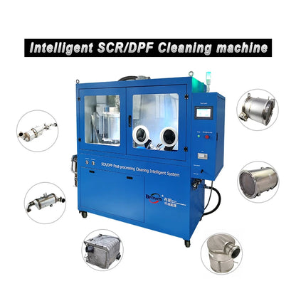 2024 Hot selling visible catalytic converter dpf filter cleaning machine diesel particulate filter cleaner