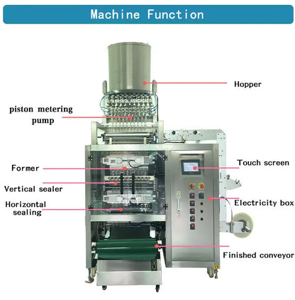 FK-Y4 Multi Lane Automatic Smoothie Stick Packing Machine Ice Pop Packing Machine