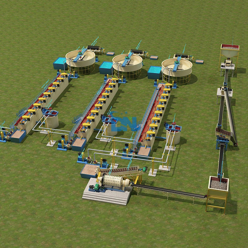 100TPH Complete Mineral Concentration Equipment Phosphorus Processing Plant