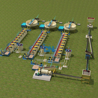 100TPH Complete Mineral Concentration Equipment Phosphorus Processing Plant