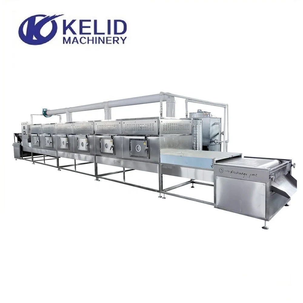 Microwave Silkworm Cocoon Dryer Machinery Tunnel Microwave Oven
